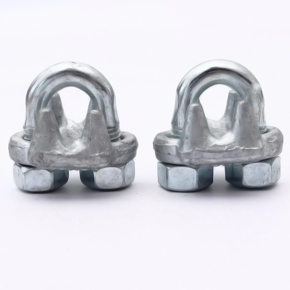 US Standard 450D11 Type Drop Forged Galvanized Steel Wire Rope Connect Fitting Fasteners Wire Rope Clips