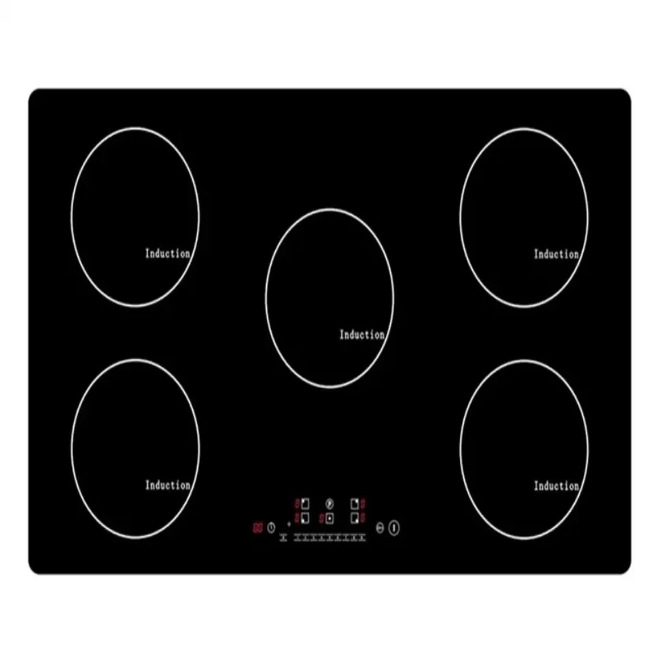 Factory Direct Noodle 3 Bunner 4Zones Hob Design Induction Cooker 5 Burner