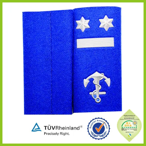 Custom Military Uniform Epaulette Shoulder Badge Collar Badge Wholesales from China Factory Jiamei Army Security Silicone Free