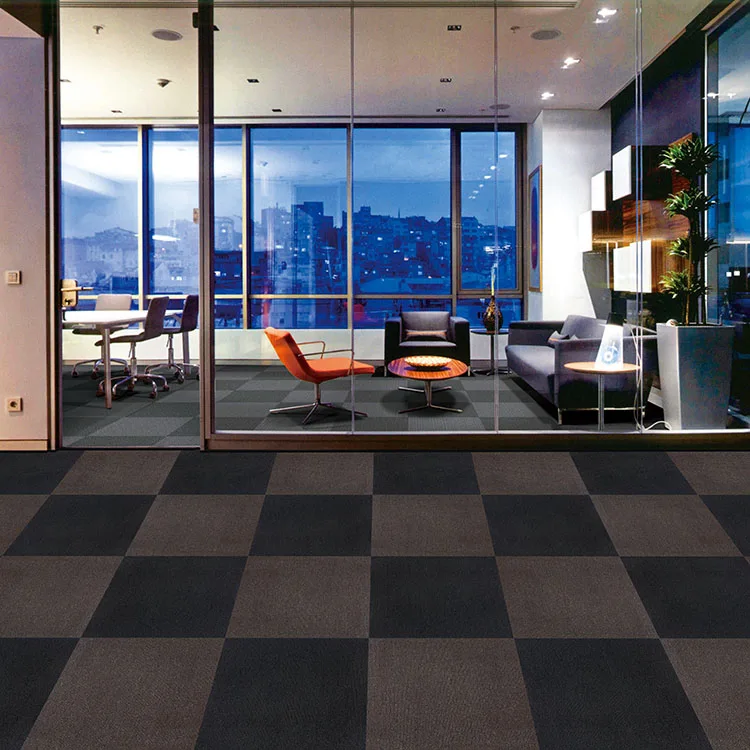 
Industrial Grade Quarter Turn Matrix Carpet Tile Pattern 