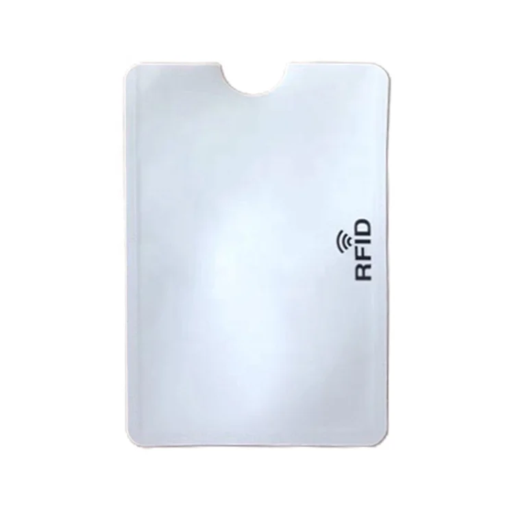 RFID Blocking Credit Card Holder Custom Logo Bank Card AntiScan Sleeve Anti-RFID PET Plastic Smart Card Pocket for Men and Women