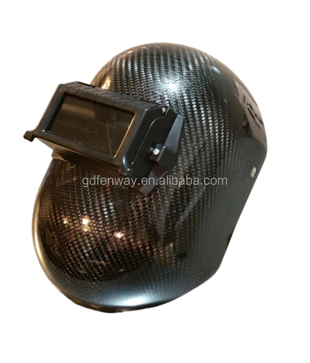 Custom Made Super Lightweight Carbon Fiber Parts Carbon Fiber Mask Welding Helmet Hood  ,careta de soldador de fibra de metal