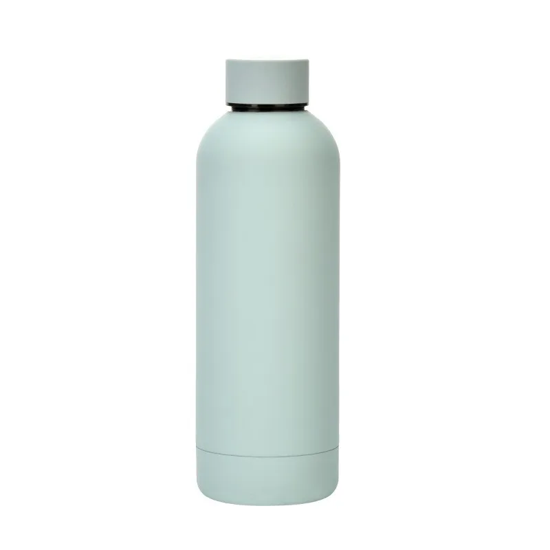Custom Logo1000ml Sports Thermos Stainless Steel Double Wall Vaccum Thermal Flask Rubber Paint Matte Soft Touch Gym Water Bottle