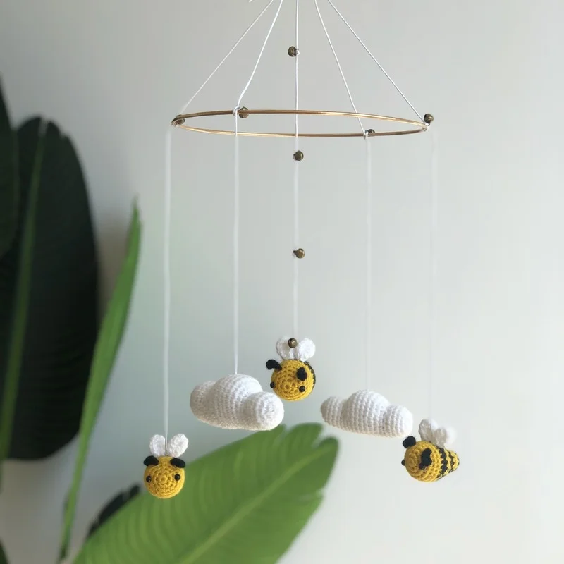 Ins Rainbow Tapestry Home Furnishings Woven Ornaments Ring Bee Wall Hanging Mural