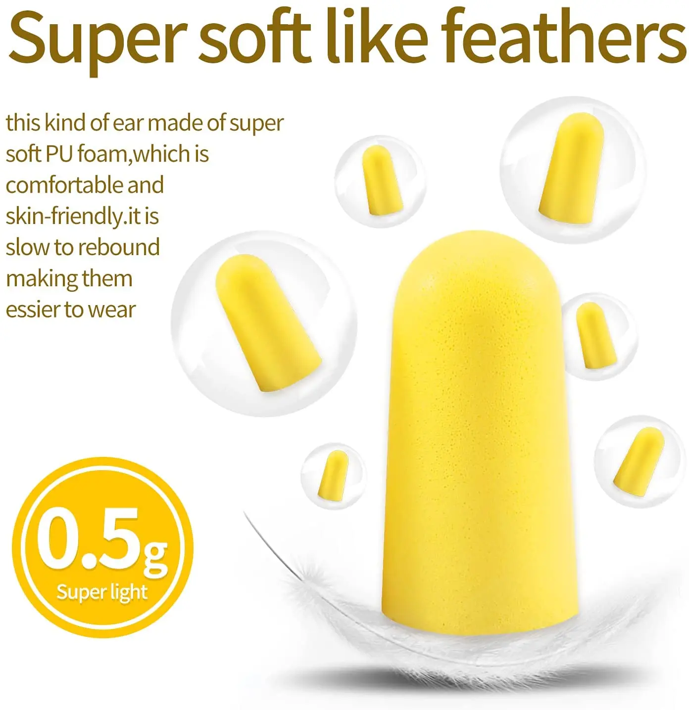 Safety Earplugs Small Ear Plug With Plastic Boxes Packages Case