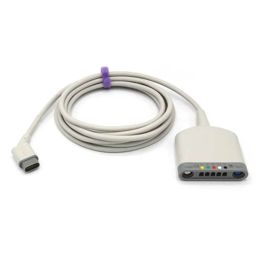 Compatible drager siemens ECG Trunk cable Multi Med  5 Pod cable 3368391,multi cable
