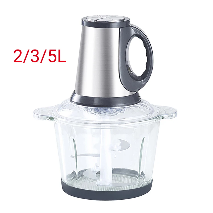 Multifunction Glass Chopper Meat Grinder 6 Blades Mini Electric Food