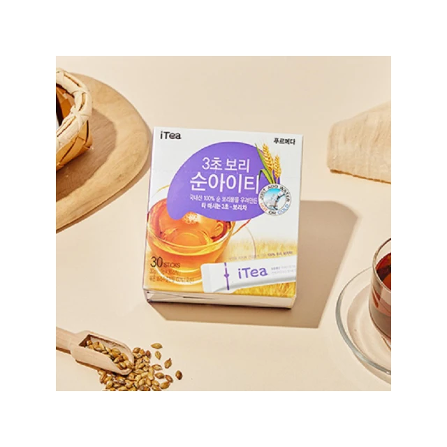 [PURUMEDA] ------ KOTRA Barley iTea 30T organic korean ingredient no dextrin no synthetic additives mix powdered
