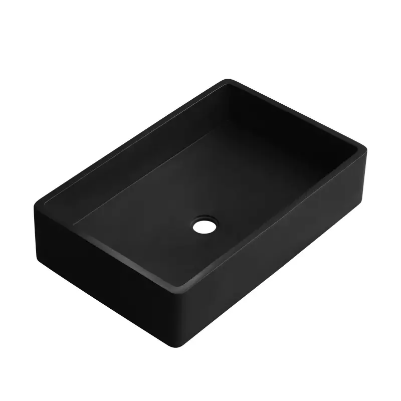 Скандинавская бетонная цементная раковина, прямоугольная промышленная раковина, индивидуальные раковины для ванной комнаты