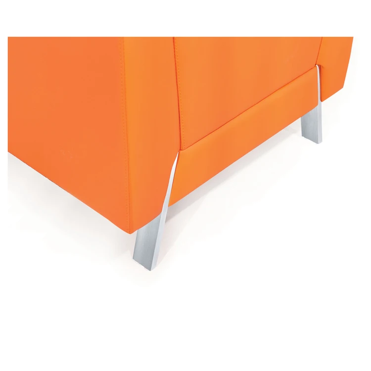 В европейском стиле оранжевого цвета для отдыха мягкие офисные диваны/Салон красоты экономическая офисная мебель марки 2-местный диван-кровать