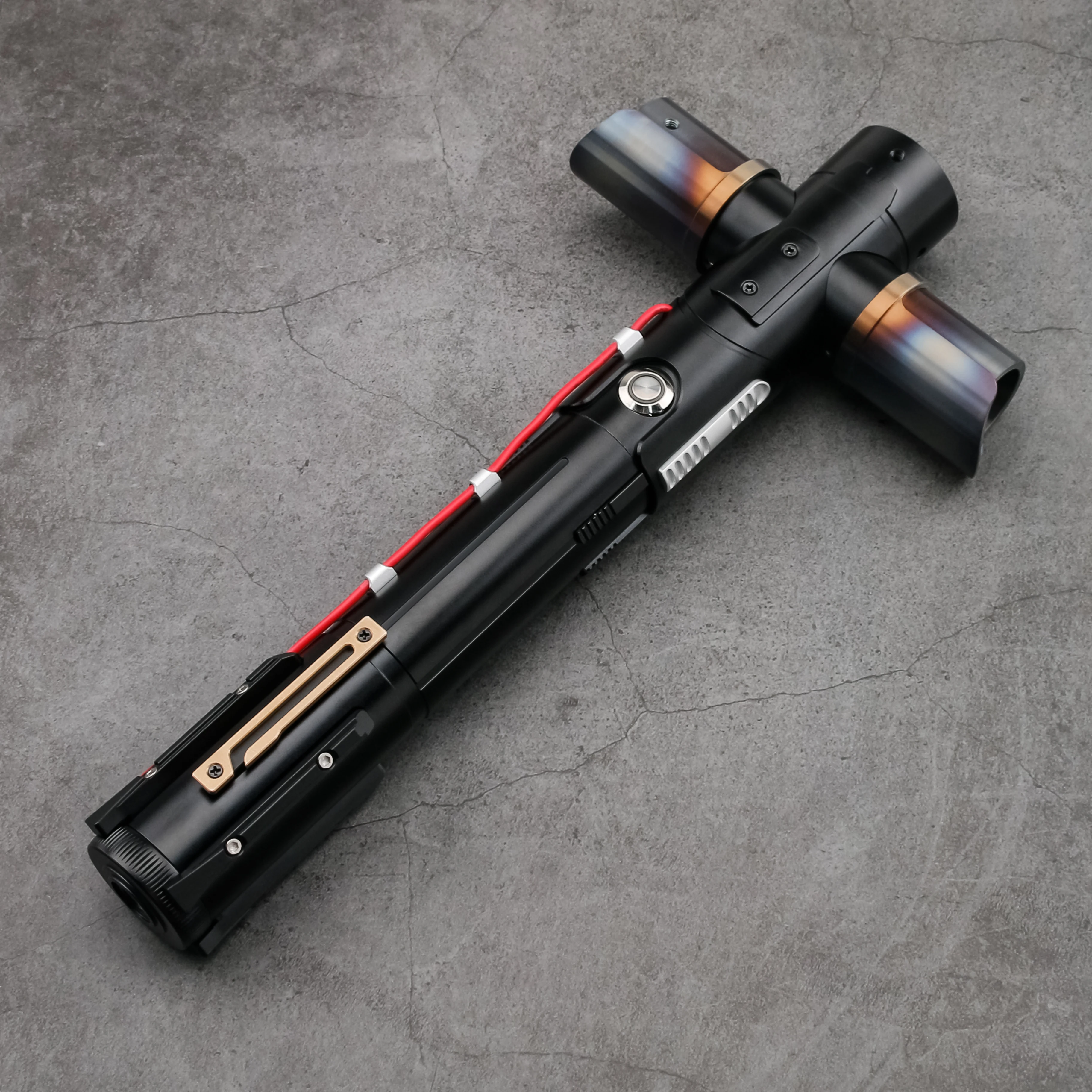 TXQSaber Kylo Ren SE Neopixel lightsaber Blaster Flash on clash High Quality Dueling Light Saber metal hilt sword toys cosplay