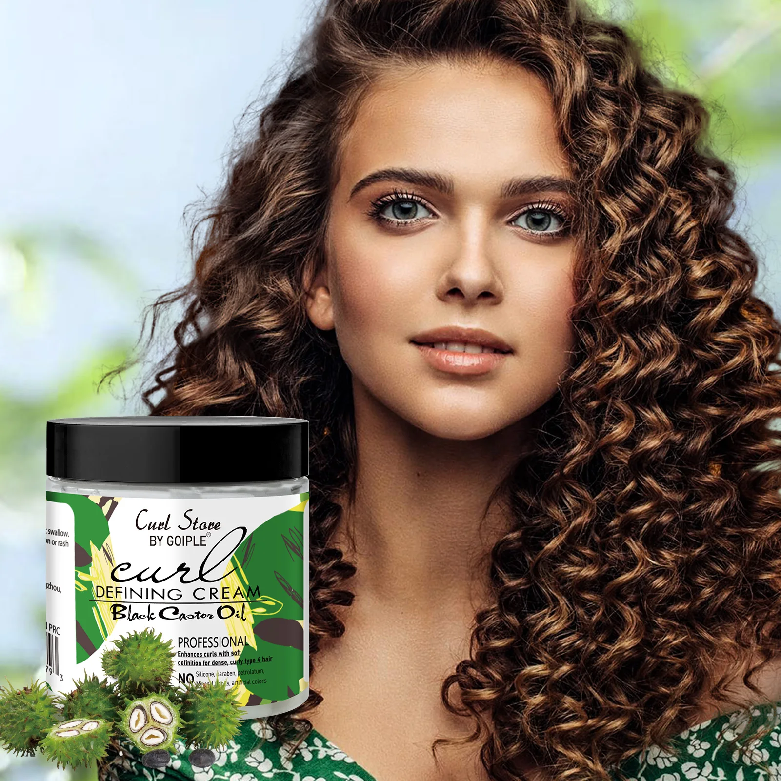 Wholesale Curl Defining Cream Black Castor Oil Organic Balancing Scalp Moisture Hair Leave-in Conditioner for All Hair Types