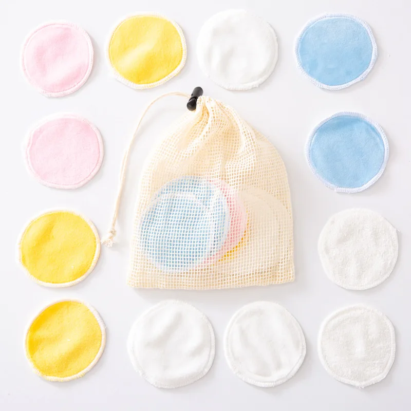 Bamboo Fiber Makeup Remover Cotton Washable Makeup Remover Cotton Velvet Round Face Washing Studio Beauty Salon Non-one-time cus