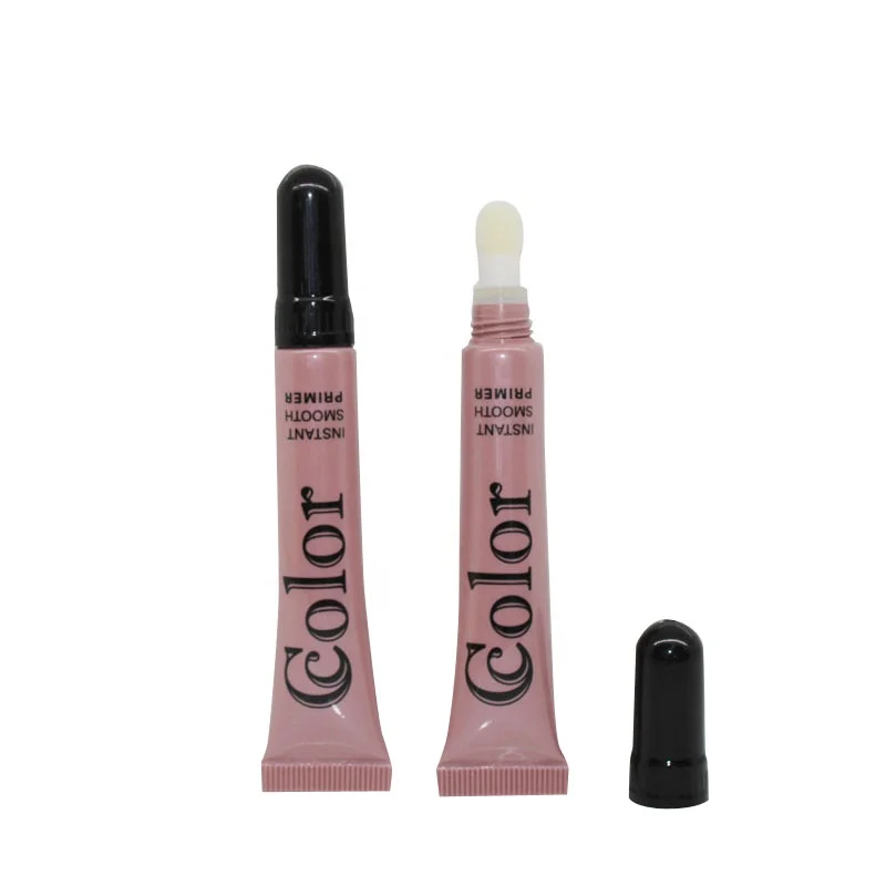 Hot sale Dia19 empty Plastic cosmetic tube with brush applicator cosmetic packaging lip gloss tube custom tube