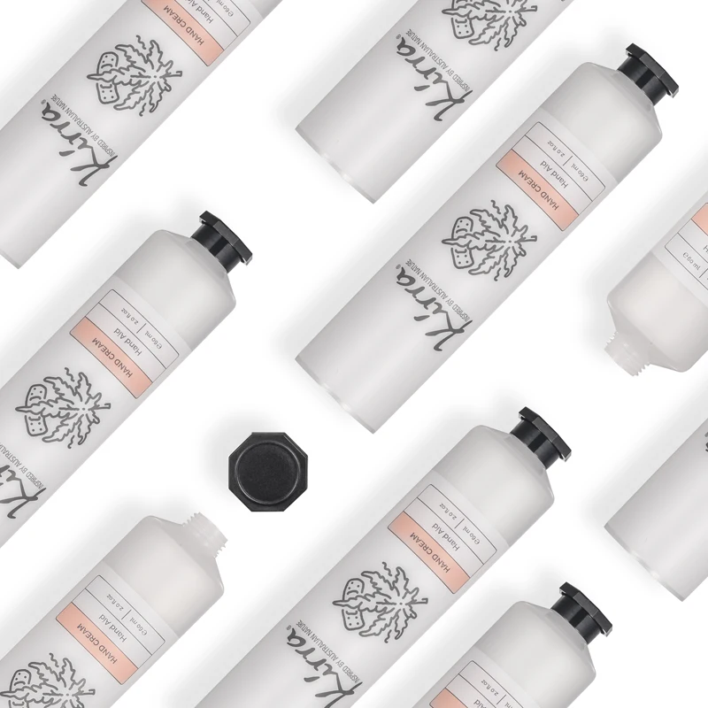 Empty Containers 30ml 50ml 60ml Matte Black Biodegradable Aluminum Plastic Tubes Cosmetic