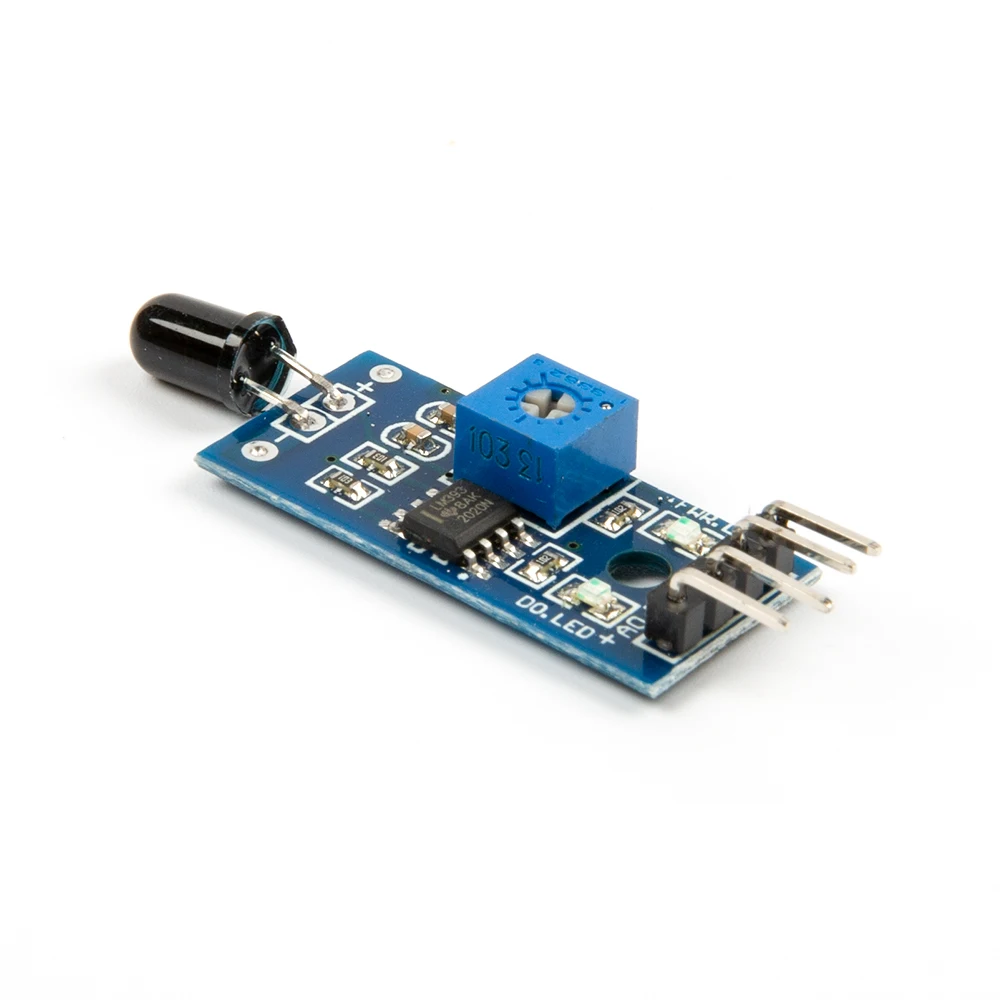 IR Flame Sensor Module Detector 4Pin Temperature Detecting Sensor Module