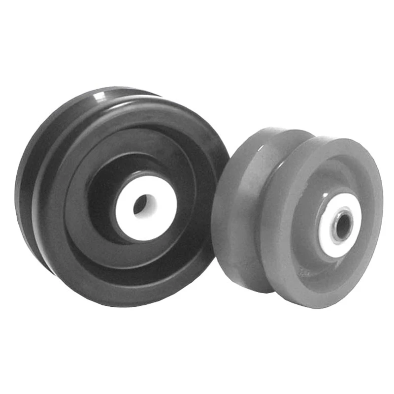 Cast Iron V Groove Track Wheel with Ball Bearings for Casters