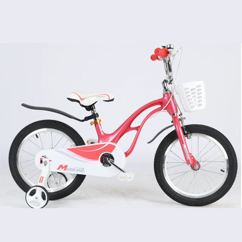 High Quality  magnesium alloy Frame Kids Girls Bike With Training Wheel  12 16 18 Inch Children Bicycle