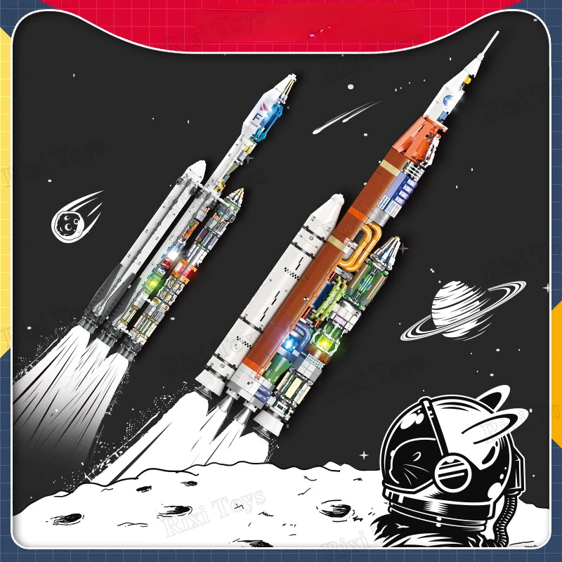 Jie Star jjj9031 Saturn модель MOC Запуск платформы кубики головоломки игрушки рождественские подарки для детей наборы строительных блоков
