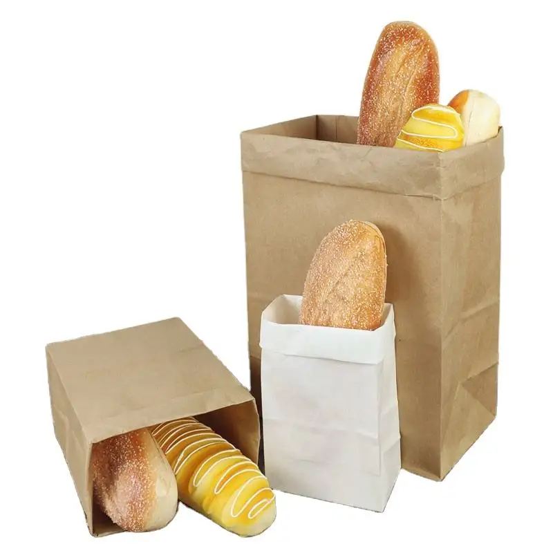 biodegradable kraft paper packaging bag for food hot sale high quality fruit paper bag food eco