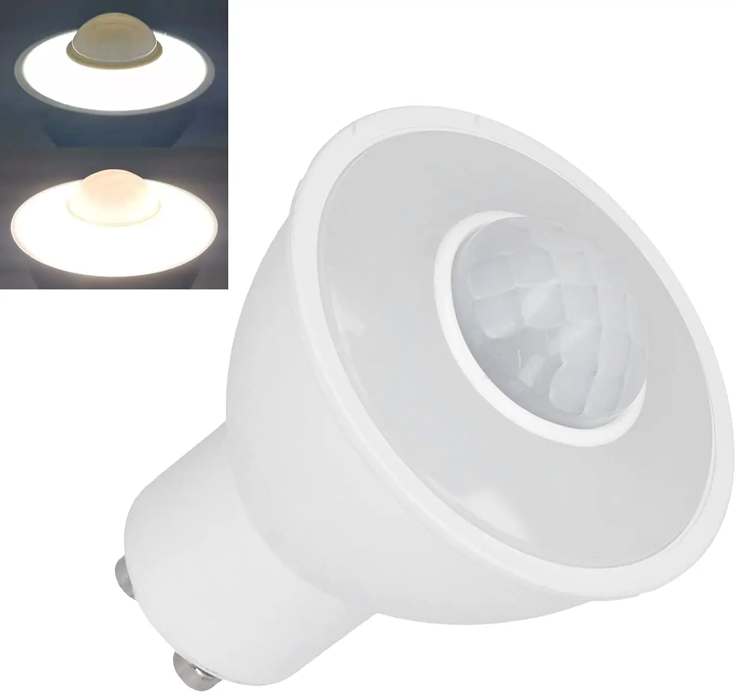 Body Induction Led GU10 Light Bulb Human Body Sensing Bulb 5W 500LM for Ceiling Corridor AC100-240V Security Led Bulbs
