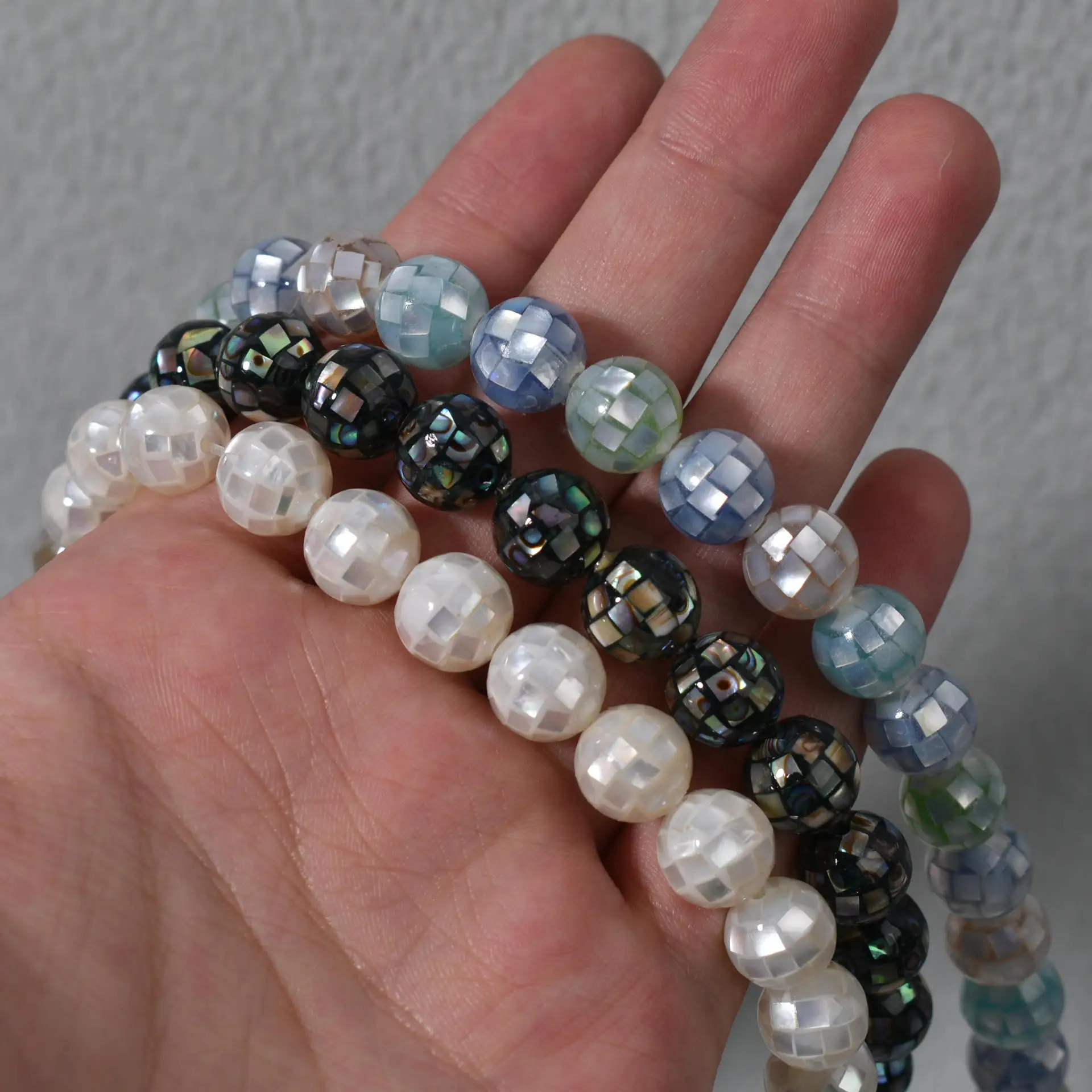 10mm natural freshwater Round beads Abalone beads loose shell Pearls diy handmade Accessory