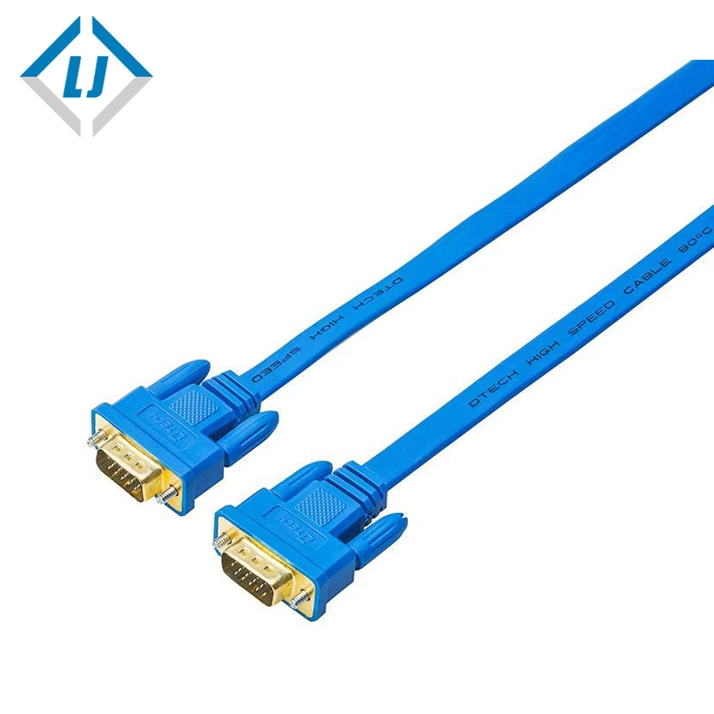 LJ ПРЕМИУМ СИНИЙ scart15 pin 3B + 9C компьютер мужчинами vga кабель