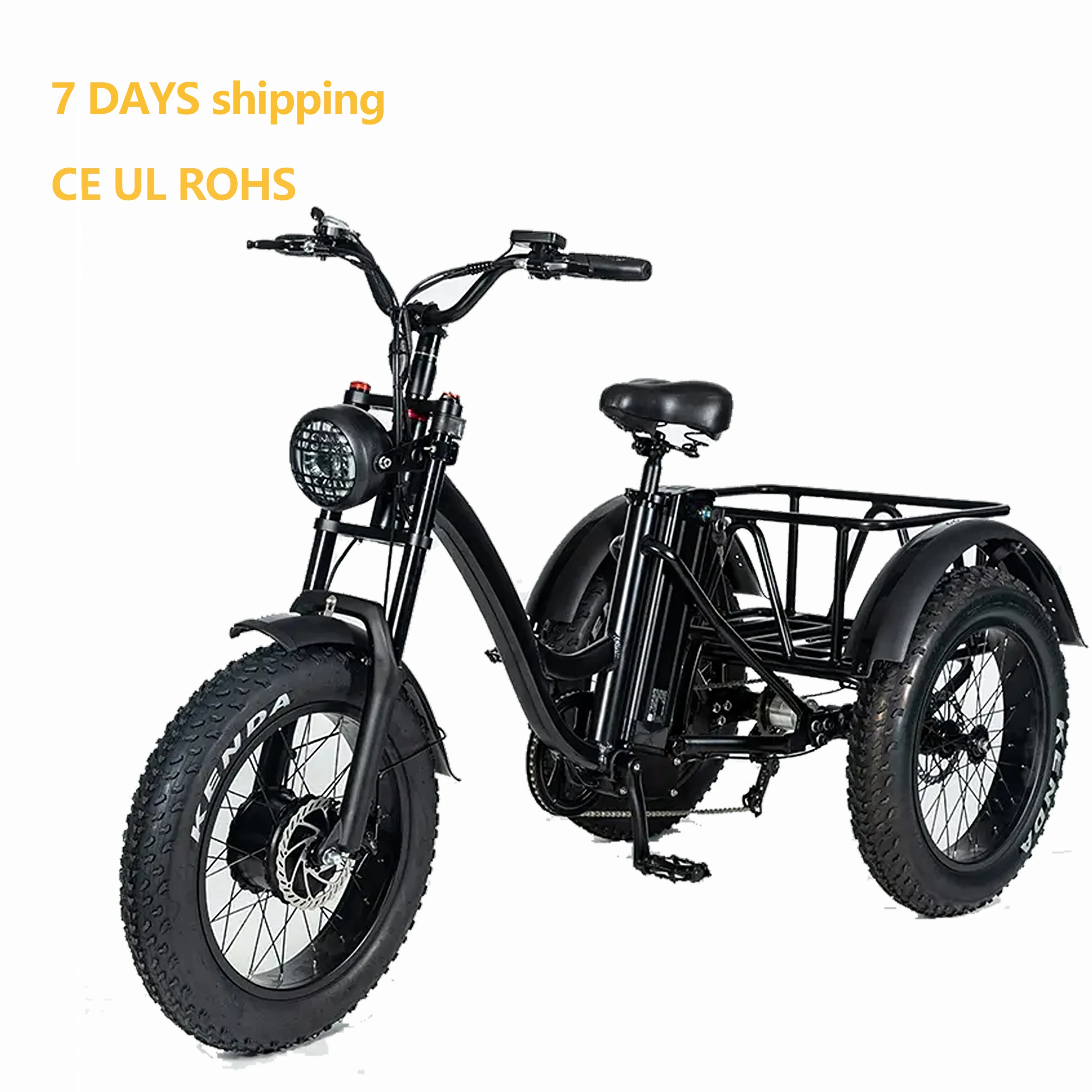 7 days shipping 20Inch-YYSL 500W Motor 48V10Ah battery Adult electric three-wheeled bicycle