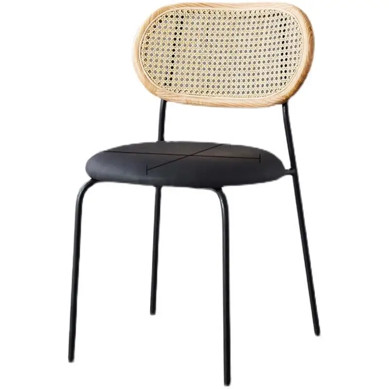 Простая и стильная мебель для ресторана деревянный обеденный стул натуральный ротанг стул 2021 новая модель