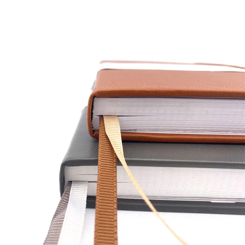 High Quality Soft Cover Leather Bound Book Custom Journal Agenda Spanish Espanol 2024 Planner Notebook