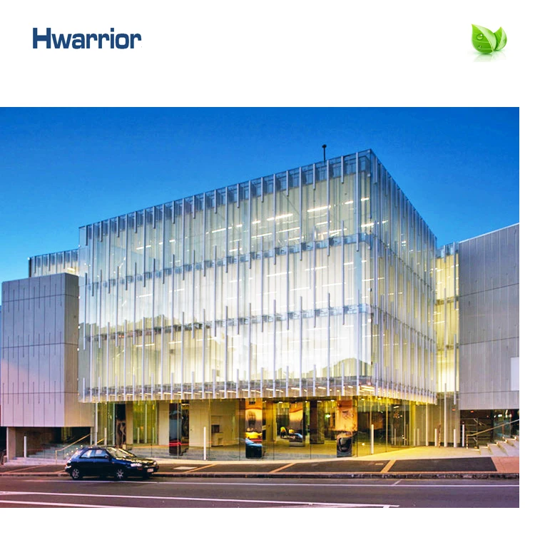 Glass curtain wall anodized aluminum plate usted in seaside building