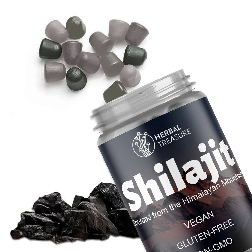 Factory Price Shilajit Gummies 60 Count for Men & Women Himalayan Pure Shilajit Gummies Delicious Vegan Flavor