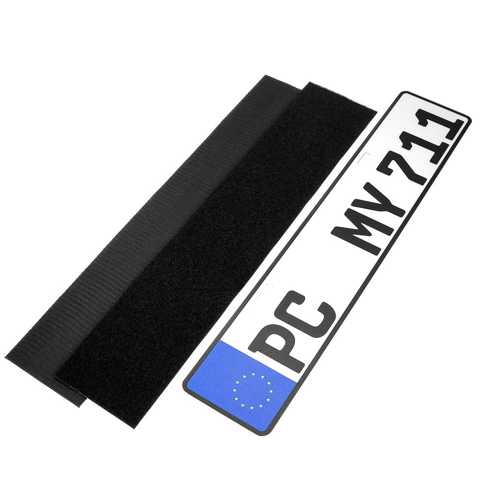 Germany Hot Sell Hook&Loop Car License Plate Adhesive Tape Strong Adhesion No-frame Tape