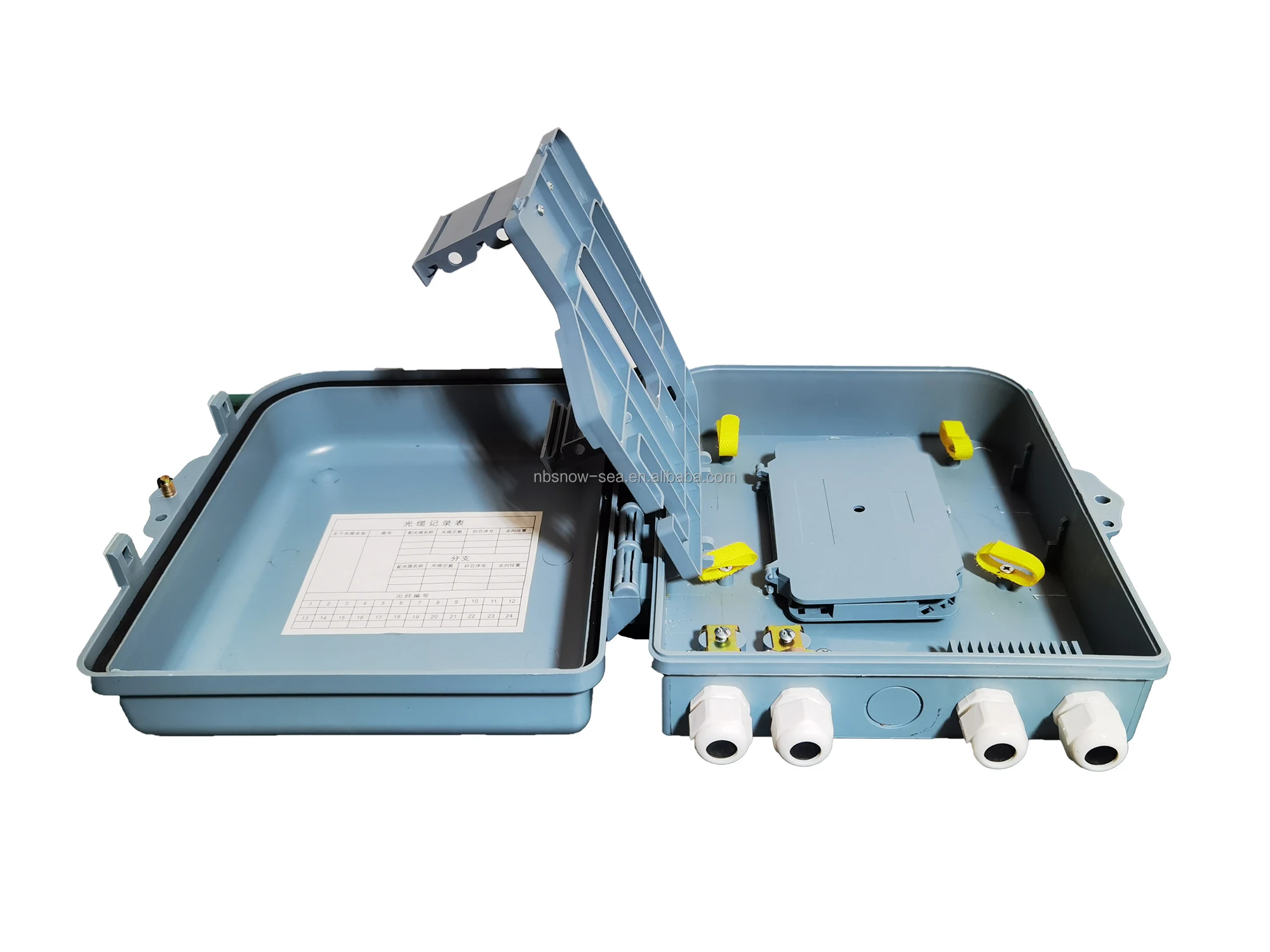 2 In 2 Out 16 Core Waterproof Optical Splitter Box for 1*16 Cassette Optical Splitter