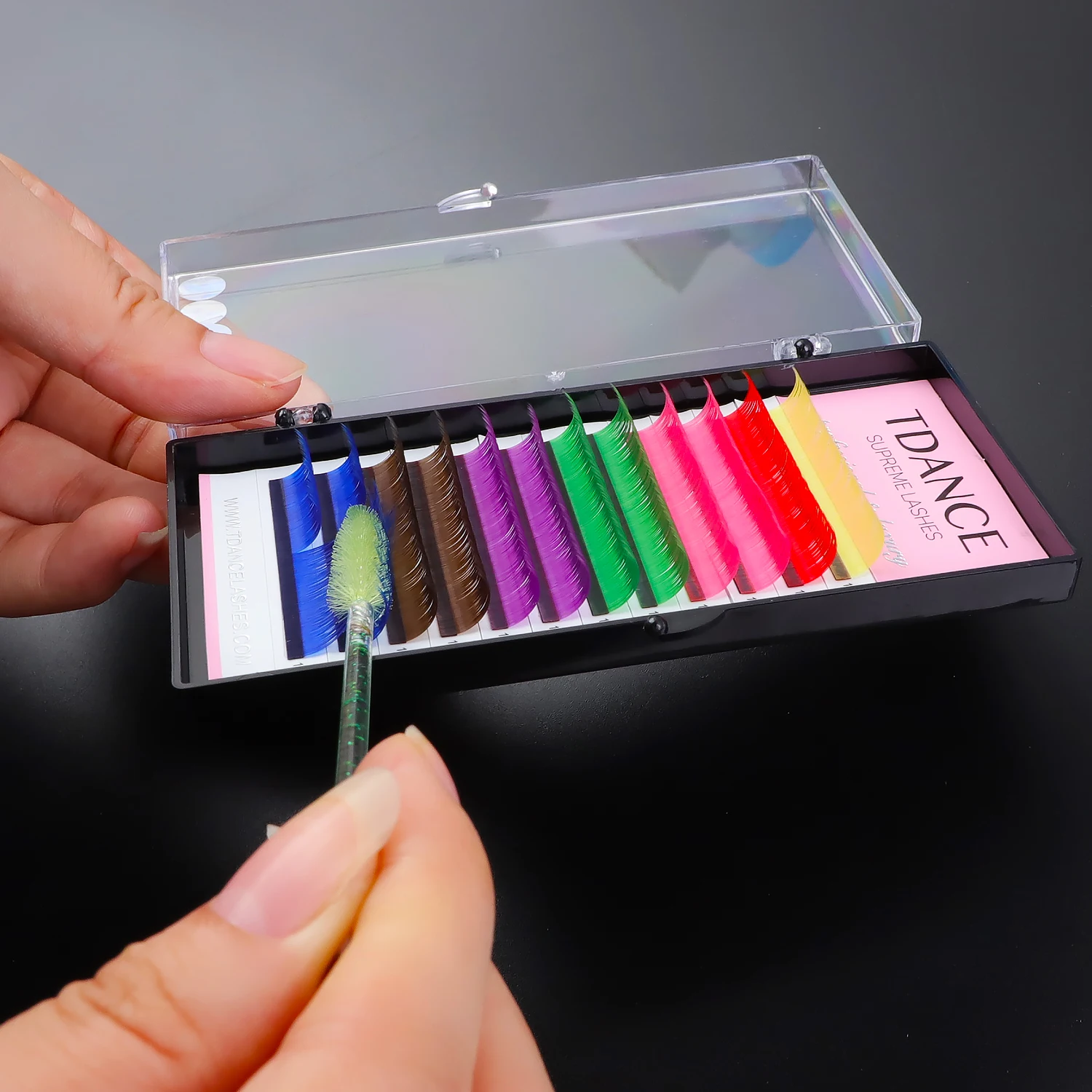 Korean Color Lashes, Eyelash Extension,Mixed Color Lashes -made in Vietnam