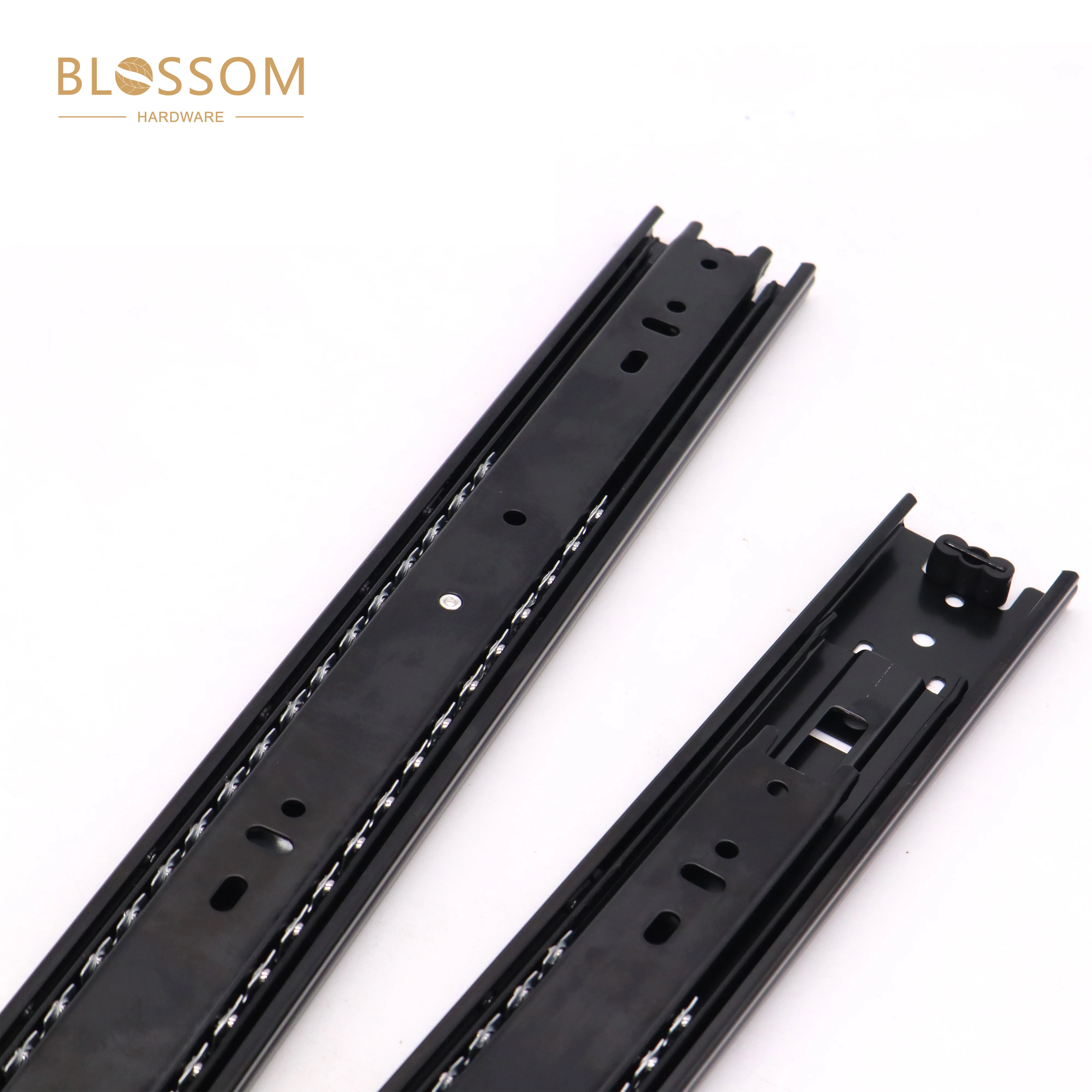 Furniture Cabinet Hardware Normal Closing Telescopic Channels Ball Bearing Drawer Runners