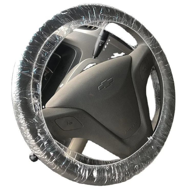 Interior Car Steering Wheel Cover  Film Universal Transparent Plastic