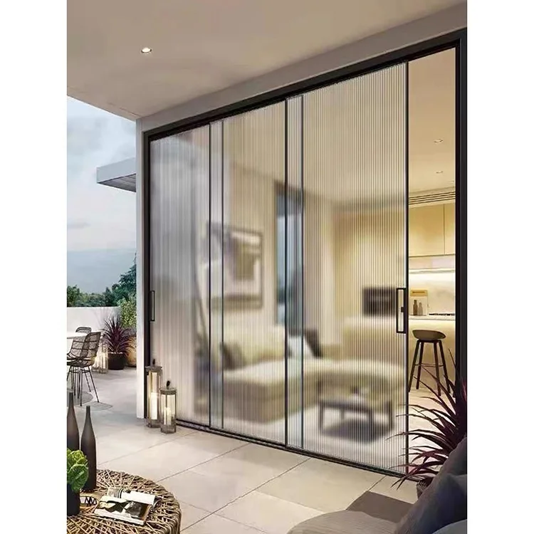 Manual soundproof automatic hdsafe european multi patio lift and crittal glass system aluminium design double slide screen door