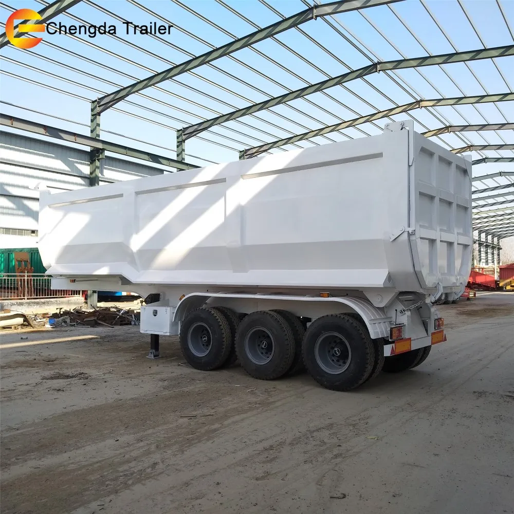 3 оси 4 оси 2 оси самосвал прицепы 32 Cbm 40 тонн гидравлический самосвал прицеп