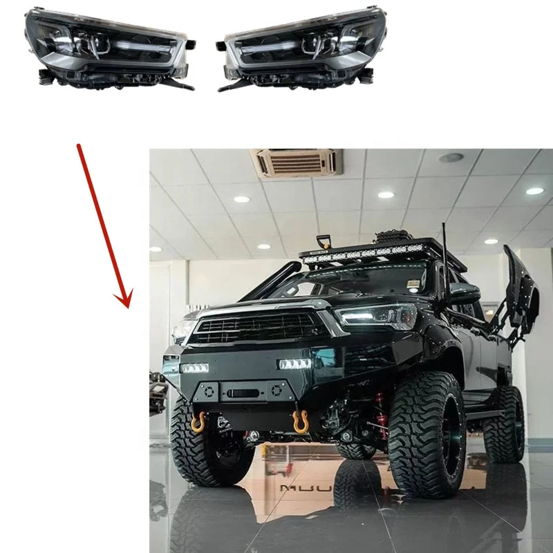  MAICTOP Автомобильные аксессуары Фары для hilux 2015-2018 обновление до 2019-2021 новейший дизайн внешнего