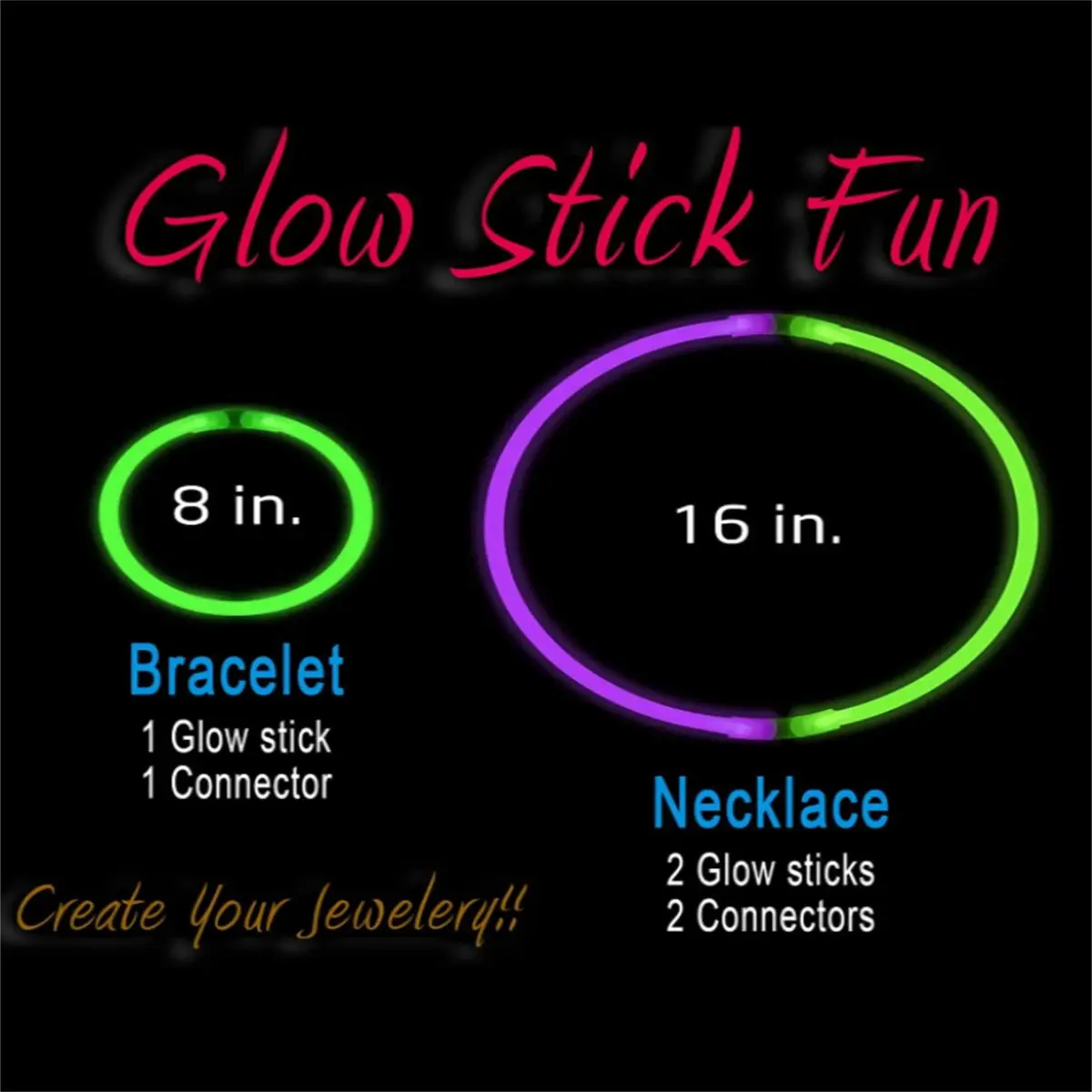 Celebrate In Style! Glow Stick Set For Memorial Day Parties, Kids And Adults