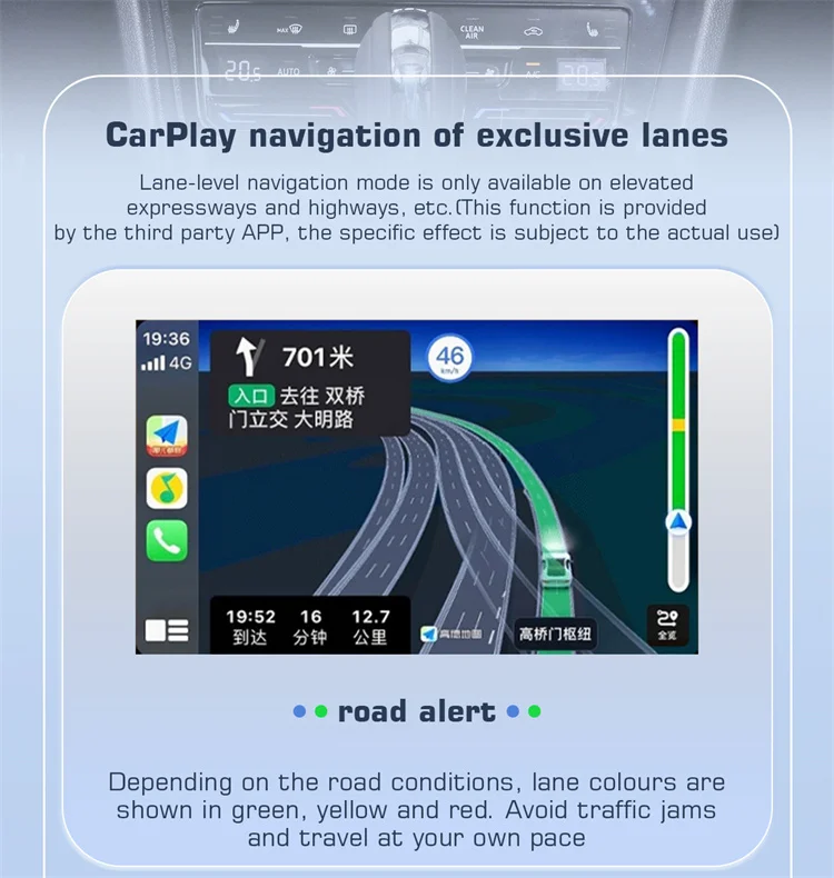 Lancol Original wired carplay to wireless connection carplay with 2 kinds interface options