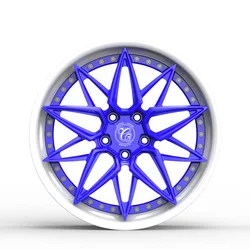 Custom 5 hole 16 17 18 19 20 21 22 inch aluminum alloy wheel 2 piece forged rims rims 5x112 concave wheels Passenger Car Wheels