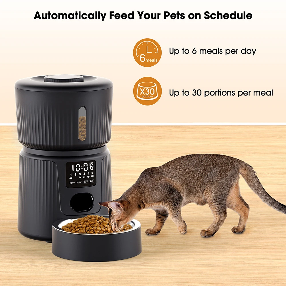 Wholesale Large Capacity Automatic Cat Feeder APP Remote WIFI Smart Pet Feeder