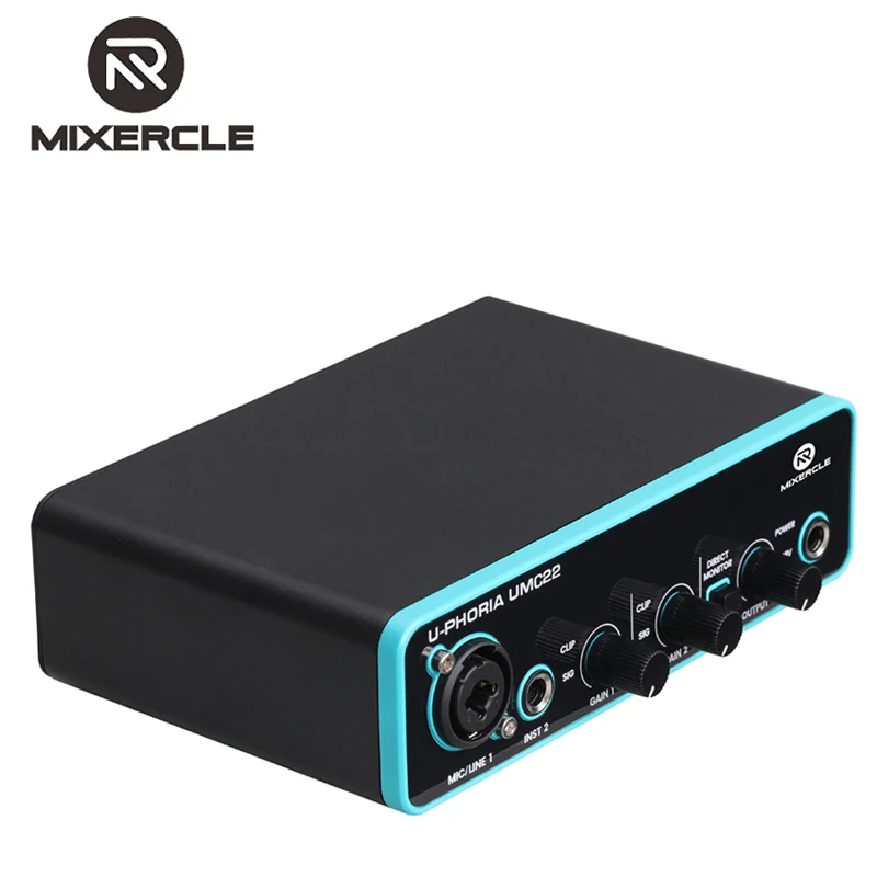 
High Quality Profressional UMC22 USB interface audio studio sound card interface 