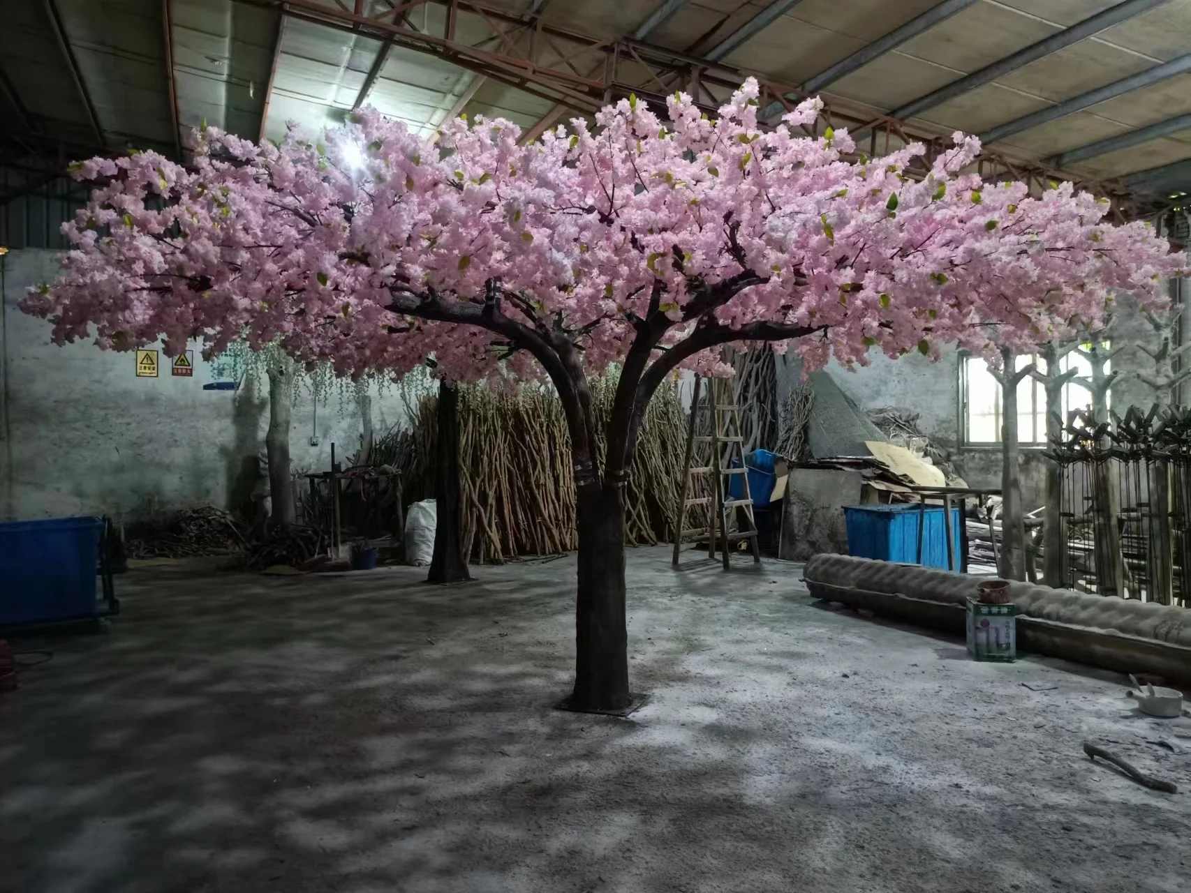 Hot sale shop decorate 10ft large silk artificial cherry blossom trees wedding plastic sakura tree flowering cherry