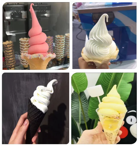 PASMO S121F Air Pump 3 Flavors Soft Ice Cream Machine Soft Serve Machine