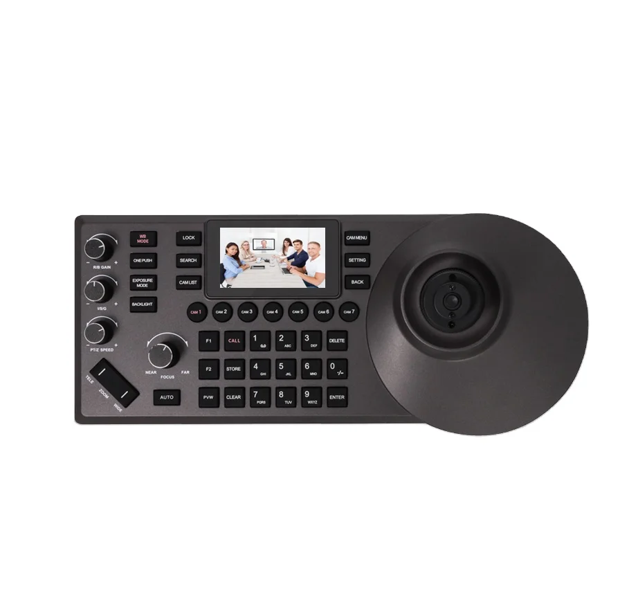 DAIPU CCU-106 NDI RS232/485/422 PTZ IP Joystick Controller for Video Live Streaming PTZ Camera