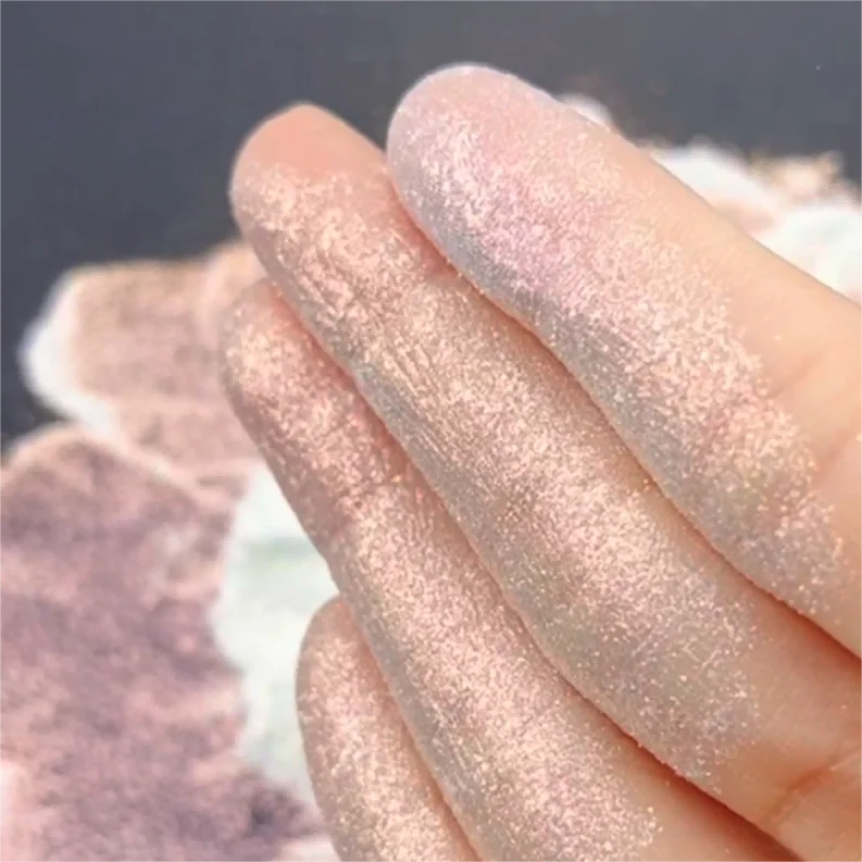 Wholesale Factory Manufacture Various Diamond Series Glitter Shimmer Pearlescent Pigment Powder Highlighter Makeup
