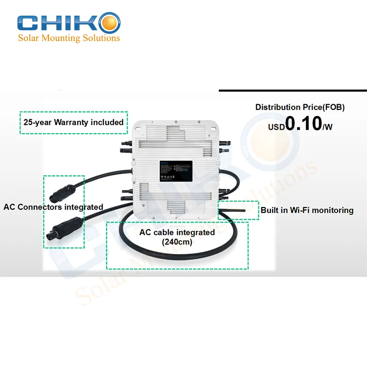 Сертификация UL, DC-AC Micro Inverter 2000W Advailavle для ПК, планшета и смартфона